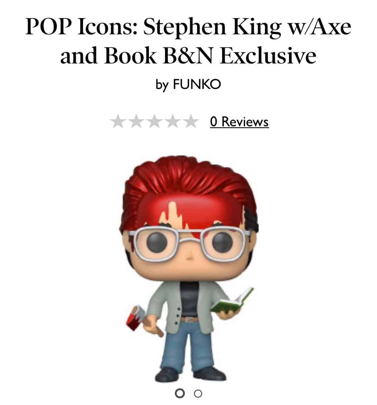Funko POP Icons: Stephen King w/Axe and Book B&N Exclusive – Live