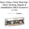 Available Now: Barnes and Noble exclusive Harry Potter Pocket Funko POP 4-pack! Use code PRESDAY for 15% off