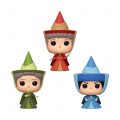 Funko Pop! Disney: Sleeping Beauty – Flora, Fauna, & Merryweather Fairy Godmother 3 Pack, Spring Convention Exclusive Live