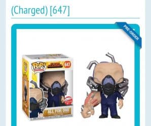 Preorder Now: Fugitive Toys exclusive Funko Pop MHA All For One (charged)!