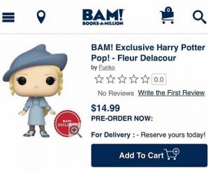 Preorder Now: Funko BAM/ECCC exclusives Game of Thrones and Harry Potter! Use code POTOGOLD for 20% off $35+. In stores today at Books A Million