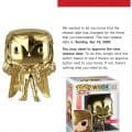 Target exclusive Funko  Pop Golden Armor Wonder Woman (chrome) will be releasing 4/19! She is still available for preorder online. Stores have been getting them in.