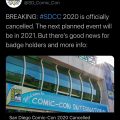 SDCC has been cancelled