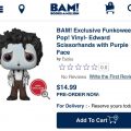 Preorder Now: BAM exclusive Funko Pop Edward Scissorhands with purple face!
