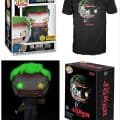 All sizes have restocked for the Hot Topic Exclusive GITD Joker Funko Pop and Tee!