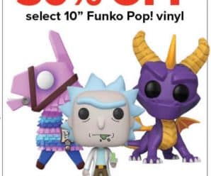 Select 10” Funko Pops are 30% off at GameStop!
