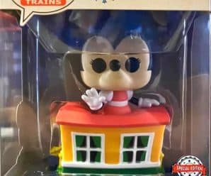 Closer look at Amazon exclusive Funko Pop Disney Minnie on train!