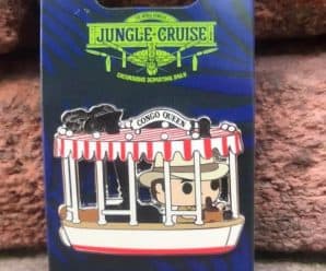 First look at Jungle Cruise Funko Pop Pin! Spotted at Disney World.