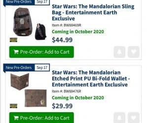 Preorder Now: Entertainment Earth exclusive Mandalorian backpack and wallet!