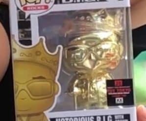 First look at Funko Pop Toy Tokyo exclusive gold chrome Notorious Big!