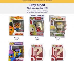 A look at the Target Funko Friday lineup! The last 2 are unknown at this time.